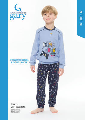 CHILDREN'S PAJAMAS S/L S30023 Tellini S.r.l. Wholesale Clothing